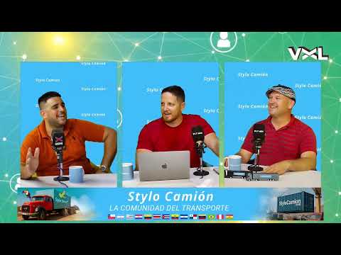 Francisco Spoturno durante un programa de Stylo Camión en Vorterix Litoral