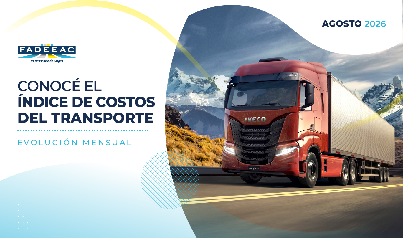 Camión de cargas en la comunicación oficial del Índice de Costos del Transporte de agosto de 2026